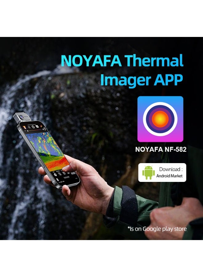NOYAFA HD Mobile Thermal Imager for Android, USB-C Infrared Camera: AI- Filtered, with Advanced Tracking, Customized Colors, and Smart App for Water Leak Detection HVAC Electrical Plumbing, Automotive Repair - Image 2